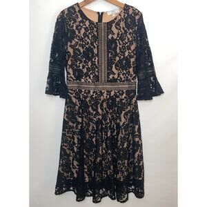MissMay‎ Retro Gorgeous City Lace Dress - Size L - Belle Sleeves - Gorgeous!